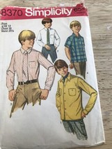 8370 Vintage Simplicity SEWING Pattern Classic Boys Church Shirt Tie Sz ... - £10.99 GBP