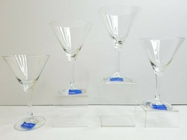4 Oneida Schott Zwiesel 6 5/8&quot; Elegant Martini Cocktail Barware Decor Glasses - £55.63 GBP