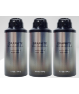 BATH &amp; BODY WORKS MEN’S COLLECTION GRAPHITE BODY SPRAY 3.7 OZ LOT OF 3 NEW! - $38.61