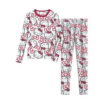 Climateright By Cuddl Duds Hello Kitty Girls Thermal Set Sizes XS 4/5 - $14.84