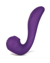 Angel 3in1 Clitoral Sucking Licking and G Spot Vibrator 3 Function Purple - £58.02 GBP