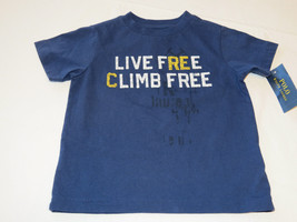 Baby boy&#39;s Polo Ralph Lauren 2 2T Toddler t shirt TEE NWT Live Free Clim... - $18.01