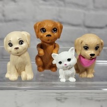 Barbie Pets Puppy Dogs Taffy White Kitten Cat Lot Of 4 Animals Mattel  - $14.84