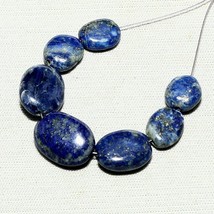 7pcs Natural Lapis Lazuli Beads Loose Gemstone 25.70cts Size 9x8mm To 14x11mm - £3.89 GBP