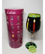 Lolita Hand Painted Wine Glass 50 and Fabulous 50th Birthday Stemmed New... - $18.70