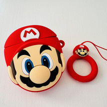 Apple AirPods 1 / 2 Case 2D Super Mario Nintendo Silicone Earphone Cover Protect - £10.48 GBP