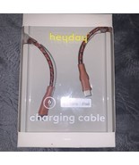 heyday iPhone Cable Braided Cable  - Ribbed Rose Pink (OPEN BOX) - $7.99