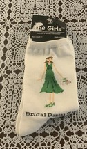The Girls Bridal Party Crew Socks Ladies Size 9 to 11 NWT Bridesmaid Wed... - £8.61 GBP