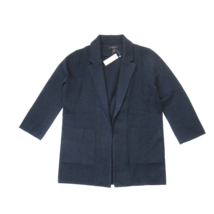 NWT J.Crew Sophie Open-Front Sweater Blazer in Navy Blue Knit Cardigan XS $148 - £79.32 GBP