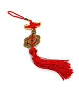 FENG SHUI 8 COIN TASSEL Red Fortune Wealth Luck Prosperity Cure HIGH QUA... - $74.63 MXN