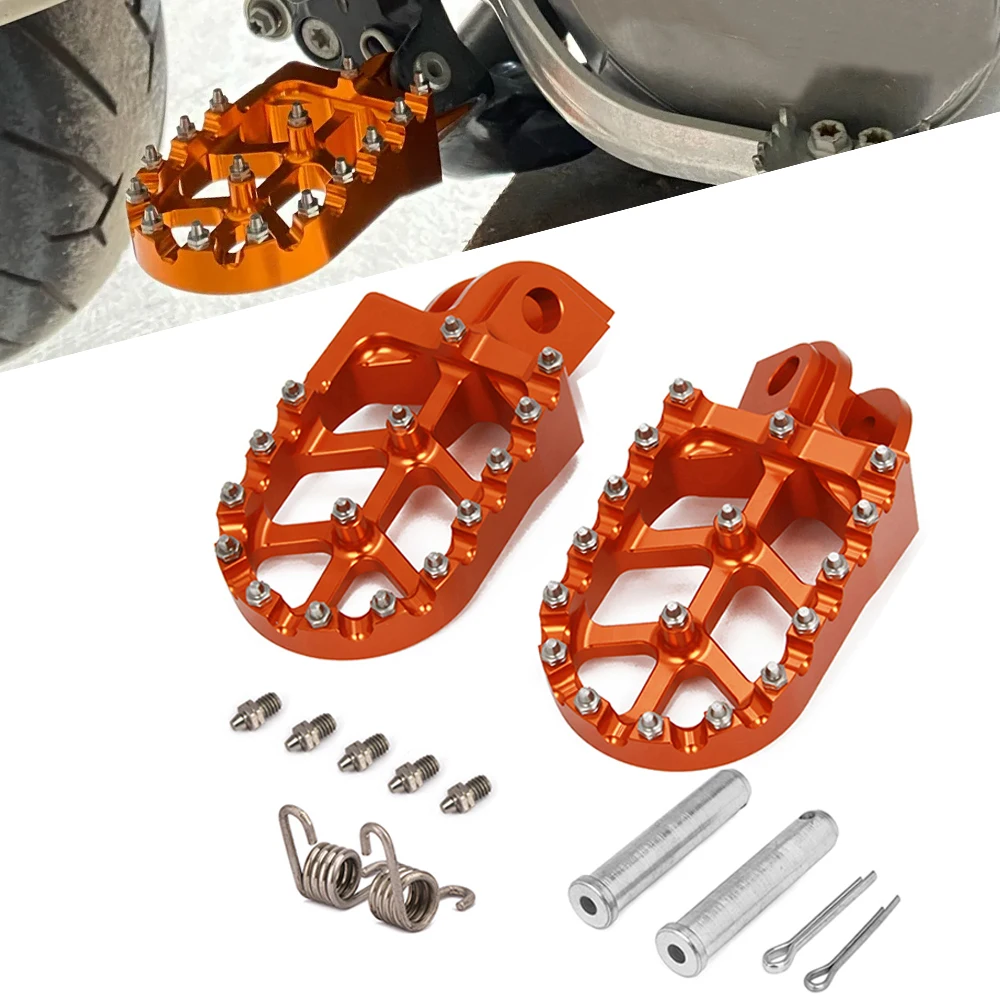 Footpegs Motorcycle Aluminum Foot Pegs Pedals Rest for KTM SX SXF EXC EX... - $40.96+
