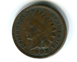 1902 Indian Head Penny United States Small Cent Antique Circulated Coin ... - €3,60 EUR