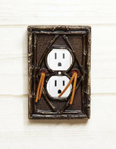Pack of 2 Southwestern Tribal Navajo Branchwood Double Receptacle Outlet... - £19.74 GBP