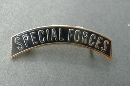 Special Forces White Gold Colored Tab Army Lapel Pin Badge 1.25 Inches - £4.50 GBP
