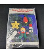 Vintage Old Fashioned Christmas Ornaments Kit Pom-O-Craft Elf Bell Star ... - $12.11 CAD