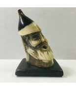 Antique Central European Head Sculpture (Sculpted in a Horn Tip) 4in - u... - $14.84