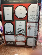 120 peel stick tags holidays gift tag- 12 sheets of 10 designs - $8.88