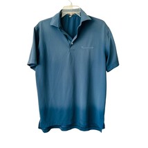 Peter Millar Polo Shirt Summer Comfort Blue Gradient Embroidered Logo - $24.74