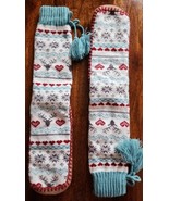 Deer ~ Hearts ~ Snowflake Knit Slipper Socks ~ Women 9-11 ~ Men 8-10 ~ N... - $35.08 CAD
