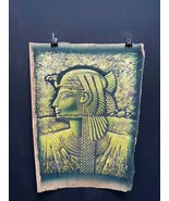 Queen Cleopatra Glowing Papyrus Painting - Egyptian Queen - Unique Ancie... - $167.12 CAD