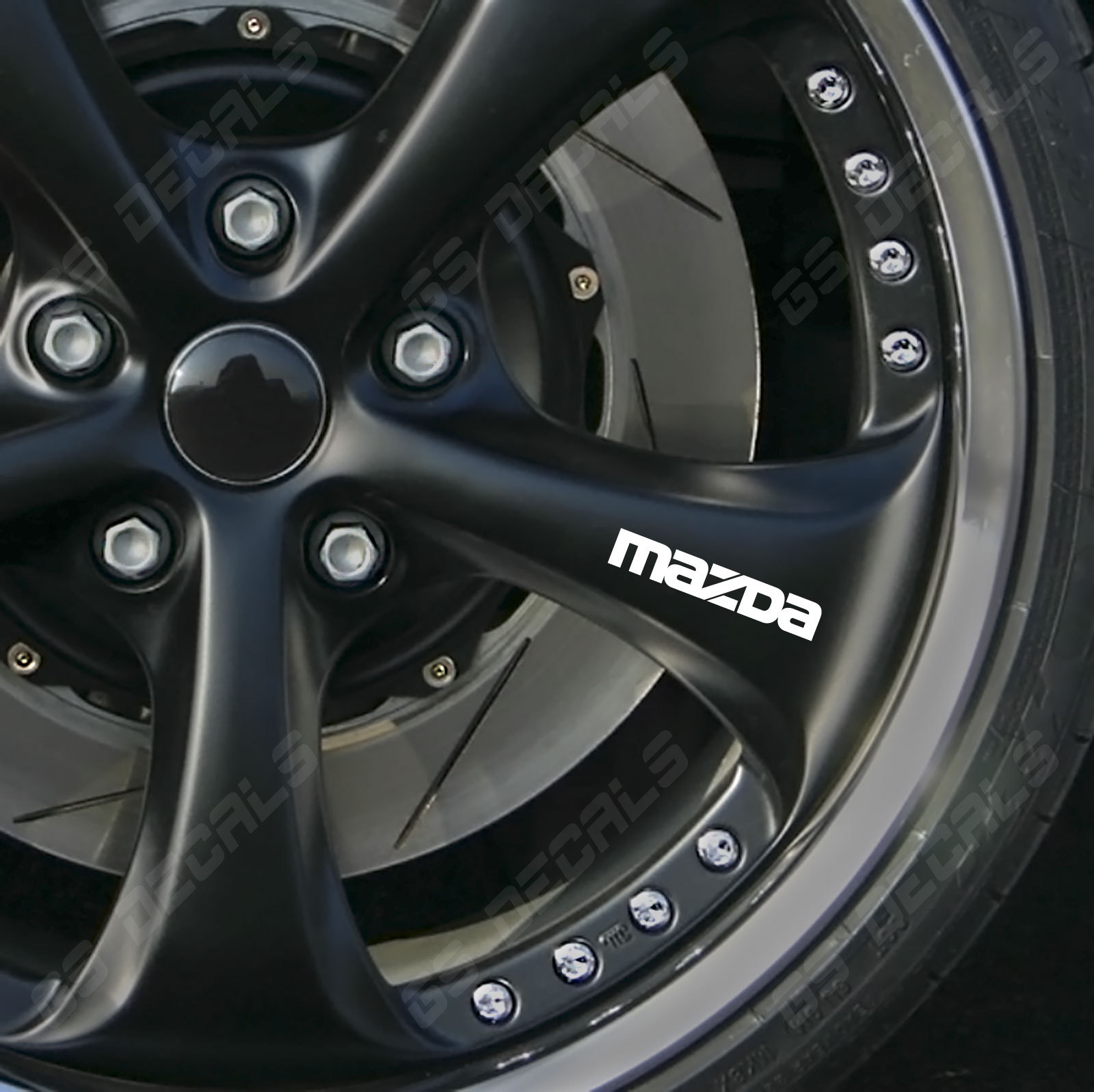 Mazda Logo Wheel Decals Stickers Premium Quality 5 Colors MPS MX-5 RX-8 CX-3