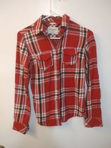 Aeropostale Red and Blue Striped Flannel Shirt Size XS - £6.96 GBP