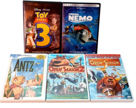LOT of 5 Animated Movies Finding Nemo Toy Story 3 Open Season Antz Pixar - £8.46 GBP
