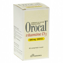 Orocal vitamine d3 500 mg 200 u i 60 comprimes a sucer thumb200