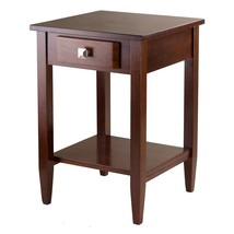 Winsome Richmond 25.98&quot; x 17.95&quot; x 18.68&quot; Wood End Table Tapered Leg Ant... - $150.99