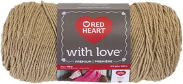 Red Heart With Love Yarn-Tan - £15.57 GBP