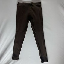 Brown Dress Legging Pants Women’s M Pull On Elastic WaistBand Work Trousers HUE - £16.76 GBP