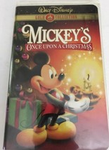 Walt Disney Mickey&#39;s Once Upon A Christmas. VHS-TESTED-RARE VINTAGE-SHIPS N 24HR - £11.61 GBP