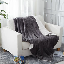 Sherpa Throw 50&quot;x60&quot; 3Pcs Sherpa Flannel Blanket Pillow Korean Embossed Blanket - £31.95 GBP