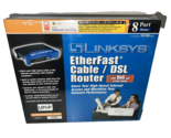 Lynksys Etherfast BEFSR81 Wired Cable/DSL Router with 8-Port Switch-New ... - £38.20 GBP