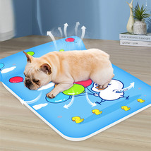 Summer Cooling Dog Mat With Pillow For Dog Cat Breathable Ice Pad Washable Sofa - £13.60 GBP+
