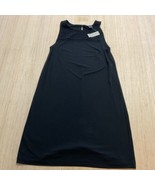 Ann Taylor Womens Sleeveless Crochet Shift Dress Size S Black Minimalist... - $62.89