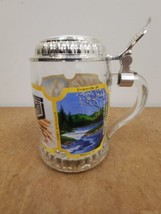 VINTAGE HOUSE OF HEILEMAN 1985 GLASS LIDDED STEIN W-GERMANY 7TH EDITION - $14.80