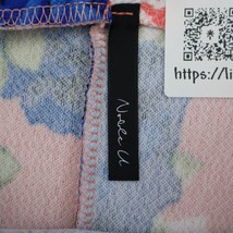 Noble U Skirt Womens S Pink Floral High Waist Back Slit Pencil Cut Bottoms - £20.88 GBP