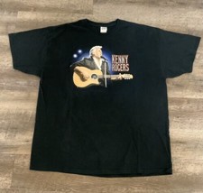 Kenny Rogers Concert T Shirt Vintage Black 2XL Heavy Cotton Excellent - $32.62