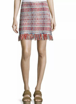 Tory Burch  Tara Skirt Summer 2016 Runway 6 Tweed Fringe RARE M NWT $495.00 - $300.00