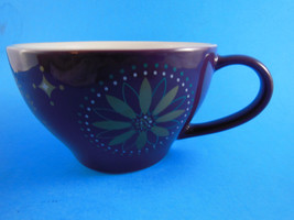 LARGE Gorgeous Purple Gold Floral Design Starred Holiday Starbucks Mug Cup 2006 - £6.06 GBP