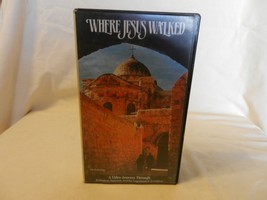 Where Jesus Walked (VHS, 1992) A Video Journey To Bethlehem and More (Hard Case) - $8.55