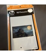 Halloween Party Home Decor Art Print Gothic Castle Full Moon 42 X 72 Inches - €10,15 EUR