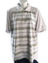 Slazenger Golf Polo Shirt Mens L Striped Short Sleeve - £9.98 GBP