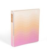 Yoobi Evolve 1&quot; 3-Ring Binder Tangerine Dream Scallop Design - $247.78 MXN