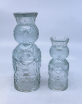 Bjorn Wiinblad Rosenthal Kings Wiseman Glass Candle Holders Vintage Set of 2 - £52.04 GBP