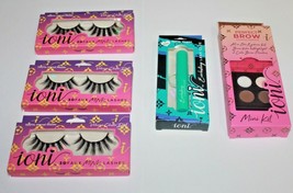 3x Ioni Lightweight 3D Faux Mink Lashes + Perfect Brow + Lash Glue - £10.99 GBP