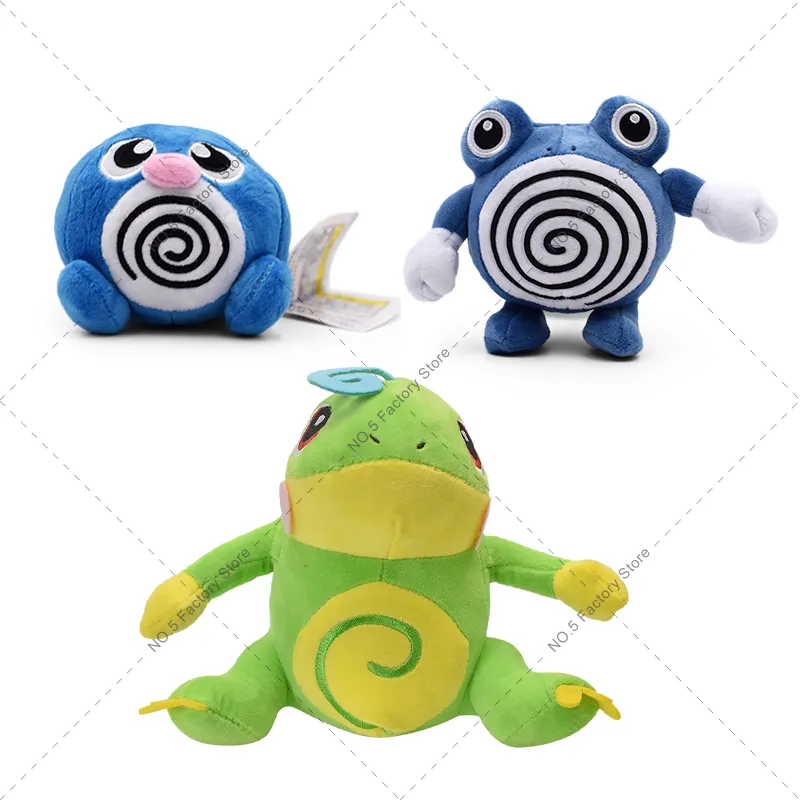 Pokemon Kawaii Poliwag Poliwhirl Politoed Anime Plush PP Cotton Stuffed Animals - £11.63 GBP+