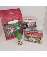 DC Comics Hallmark Christmas Ornament Super Friends Lunch Pail Thermos W... - $9.50