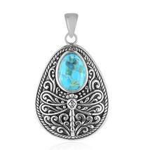 Jewelry of Venus fire  Pendant of Goddess Urd Blue Kingman Mohave turquoise silv - £556.24 GBP